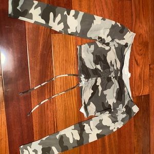 Army Crop Long Sleeve Shirt